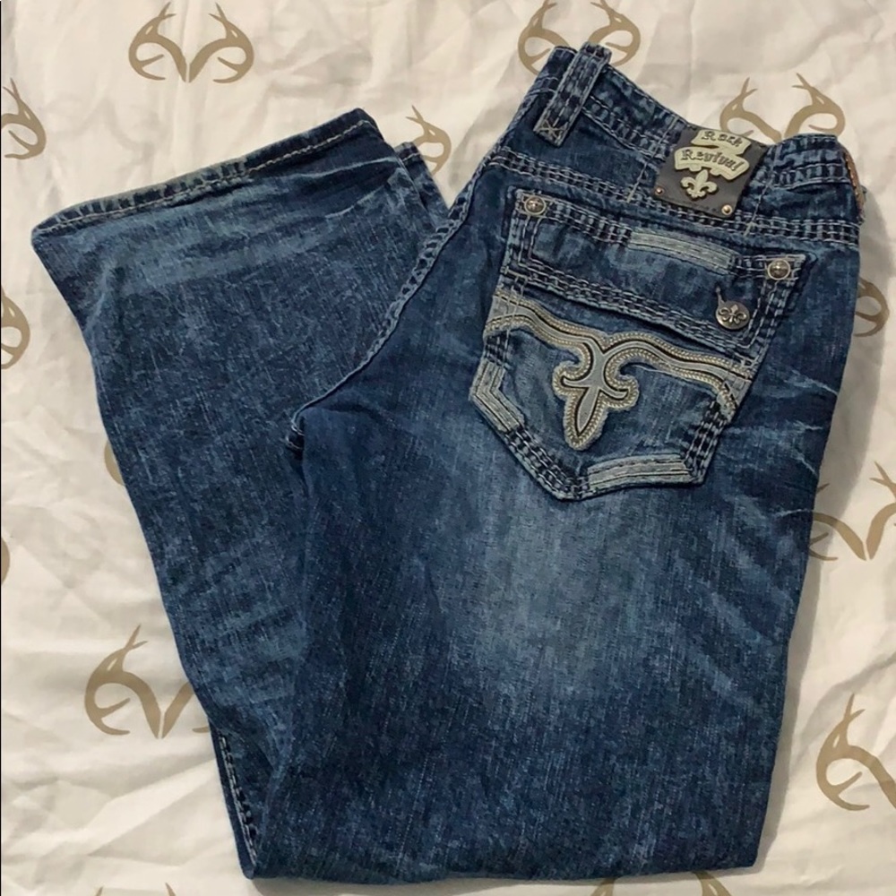 Rock Revival Blue Jeans
